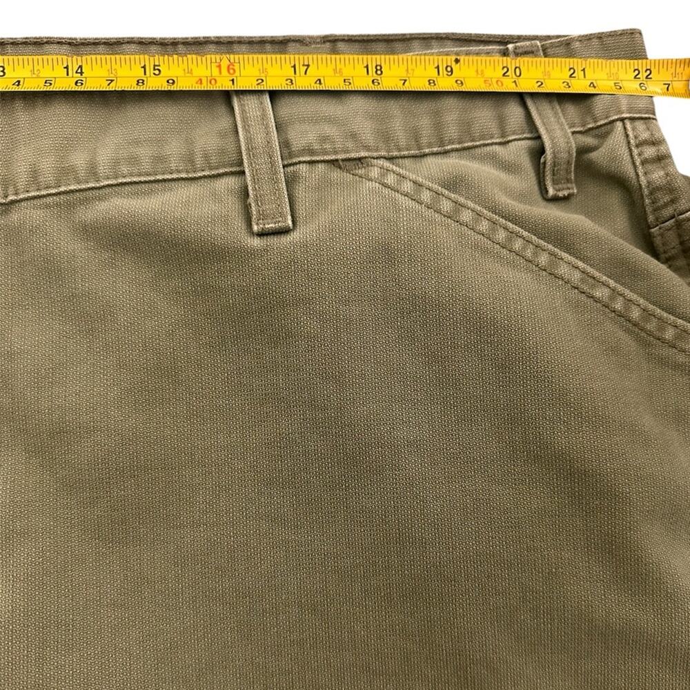 LAST CHANCE! Levi's Olive Green Denim Midi Skirt 100% Cotton size 24 - Picture 4 of 7